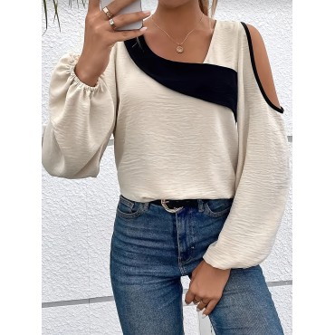 Plus Size Colorblock...